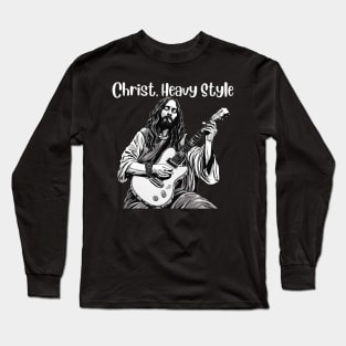 Jesus Meme | Christ, heavy style Long Sleeve T-Shirt